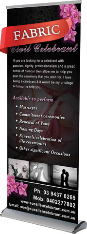 Premium Roll Up Banners-Single Sided Pull Up Banners