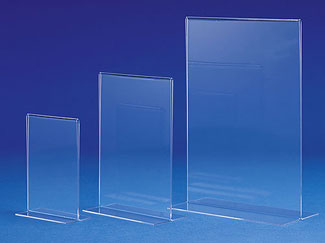 T Shape Acrylic Sign Display
